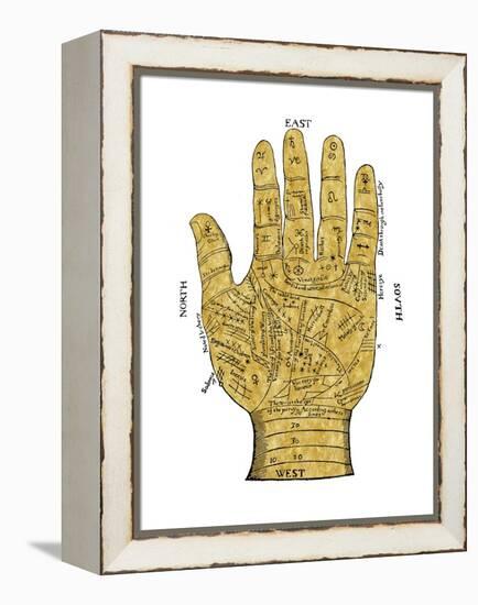 Vintage Palmistry-Oliver Jeffries-Framed Stretched Canvas