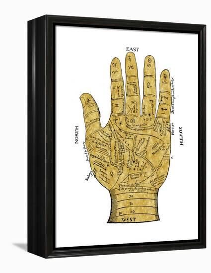 Vintage Palmistry-Oliver Jeffries-Framed Stretched Canvas