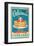 Vintage Pancakes Sign-null-Framed Premium Giclee Print