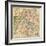 Vintage Paris Map-Unknown The Vintage Collection-Framed Art Print