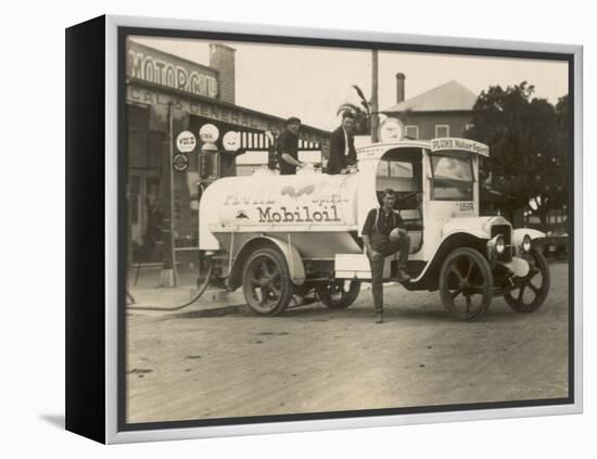 Vintage Petrol Tanker in New South Wales, Australia-null-Framed Premier Image Canvas