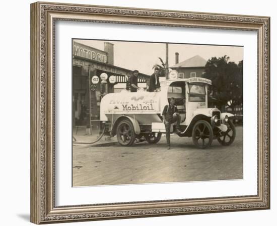 Vintage Petrol Tanker in New South Wales, Australia-null-Framed Photographic Print