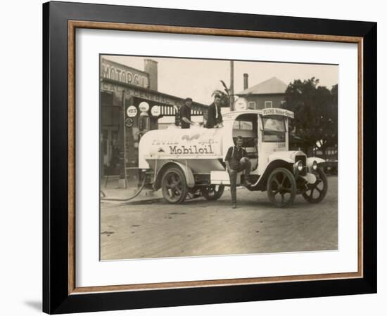 Vintage Petrol Tanker in New South Wales, Australia-null-Framed Photographic Print