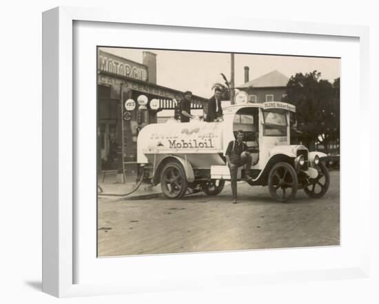 Vintage Petrol Tanker in New South Wales, Australia-null-Framed Photographic Print