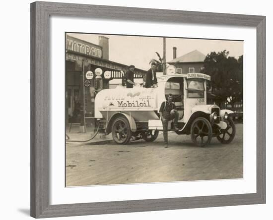 Vintage Petrol Tanker in New South Wales, Australia-null-Framed Photographic Print