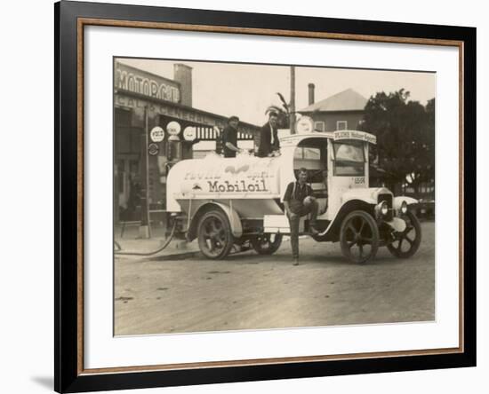 Vintage Petrol Tanker in New South Wales, Australia-null-Framed Photographic Print