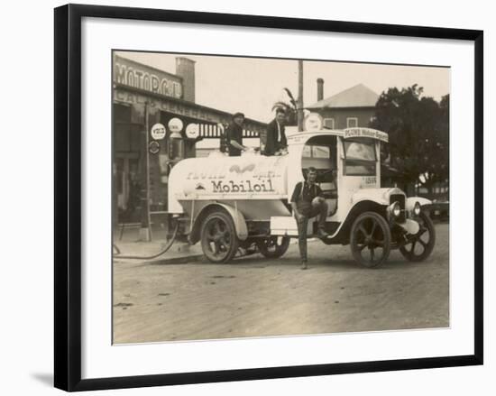 Vintage Petrol Tanker in New South Wales, Australia-null-Framed Photographic Print