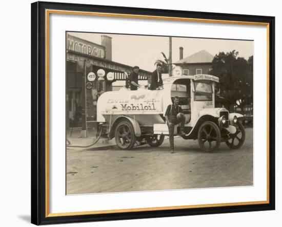 Vintage Petrol Tanker in New South Wales, Australia-null-Framed Photographic Print