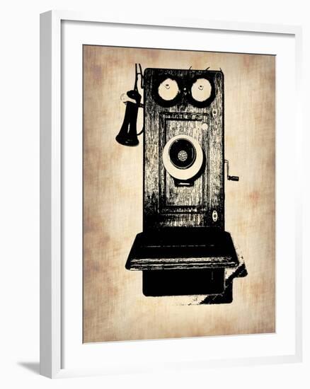 Vintage Phone 1-NaxArt-Framed Art Print