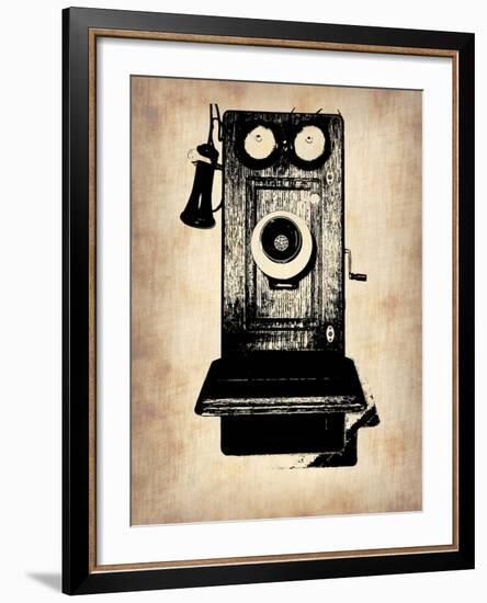 Vintage Phone 1-NaxArt-Framed Art Print