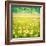 Vintage Photo of Daisy Field and Cloudy Sky-Elenamiv-Framed Premium Giclee Print