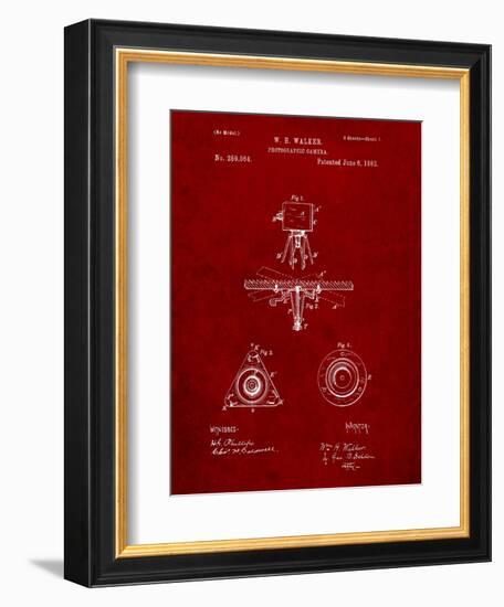 Vintage Photographic Camera Patent-Cole Borders-Framed Art Print