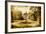 Vintage Picture With Castle-Maugli-l-Framed Art Print