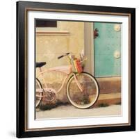 Vintage Pink Bike-Mandy Lynne-Framed Art Print