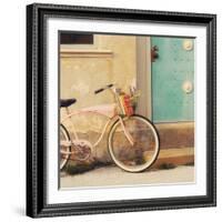 Vintage Pink Bike-Mandy Lynne-Framed Art Print
