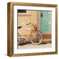 Vintage Pink Bike-Mandy Lynne-Framed Art Print