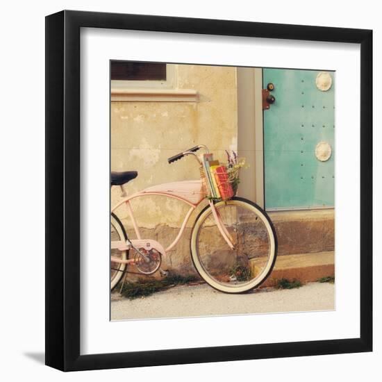 Vintage Pink Bike-Mandy Lynne-Framed Art Print