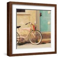 Vintage Pink Bike-Mandy Lynne-Framed Art Print