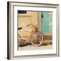 Vintage Pink Bike-Mandy Lynne-Framed Art Print