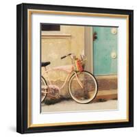 Vintage Pink Bike-Mandy Lynne-Framed Art Print