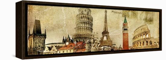 Vintage Postal Card - European Holidays-Maugli-l-Framed Stretched Canvas