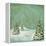 Vintage Postcard with Christmas Trees, Snow (Jpeg Version)-Alkestida-Framed Stretched Canvas