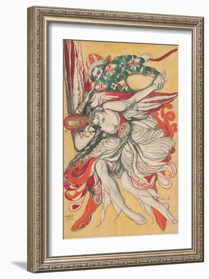 Vintage Poster design for the ballet The Firebird, 1915-Leon Bakst-Framed Giclee Print