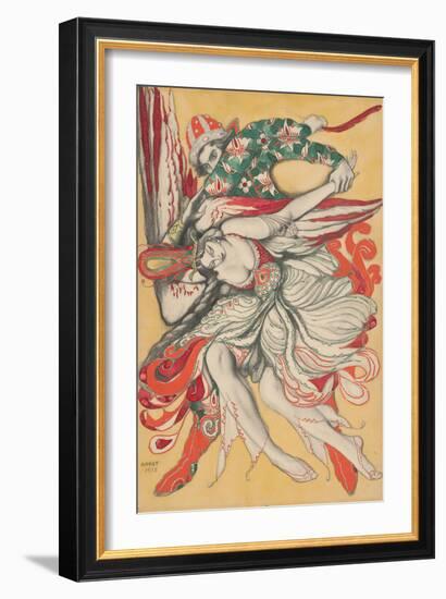 Vintage Poster design for the ballet The Firebird, 1915-Leon Bakst-Framed Giclee Print