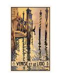 Venise et le lido-Vintage Poster-Art Print
