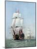 Vintage Print of Hms Victory of the Royal Navy-Stocktrek Images-Mounted Art Print