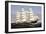 Vintage Print of the Clipper Ship Three Brothers-Stocktrek Images-Framed Art Print