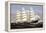 Vintage Print of the Clipper Ship Three Brothers-Stocktrek Images-Framed Stretched Canvas