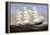 Vintage Print of the Clipper Ship Three Brothers-Stocktrek Images-Framed Stretched Canvas