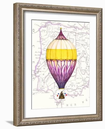 Vintage Purple Air Balloon-Hope Smith-Framed Art Print