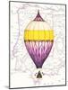 Vintage Purple Air Balloon-Hope Smith-Mounted Art Print