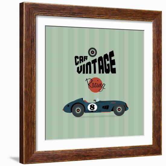 Vintage Racing 1-Unknown Unknown-Framed Art Print