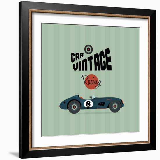 Vintage Racing 1-Unknown Unknown-Framed Art Print