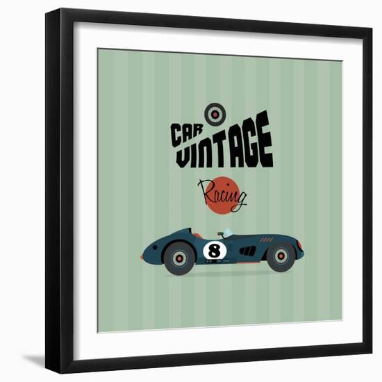 Vintage Racing 1-Unknown Unknown-Framed Art Print
