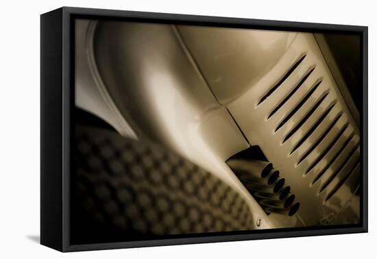 Vintage Racing Car with Exhaust and Air Vents Close Up-Will Wilkinson-Framed Premier Image Canvas