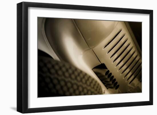 Vintage Racing Car with Exhaust and Air Vents Close Up-Will Wilkinson-Framed Photographic Print