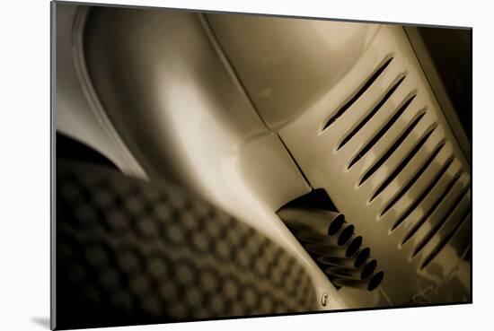 Vintage Racing Car with Exhaust and Air Vents Close Up-Will Wilkinson-Mounted Photographic Print