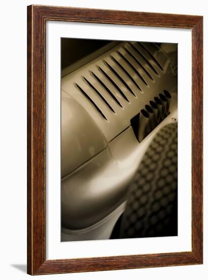 Vintage Racing Car with Exhaust and Air Vents Close Up-Will Wilkinson-Framed Photographic Print