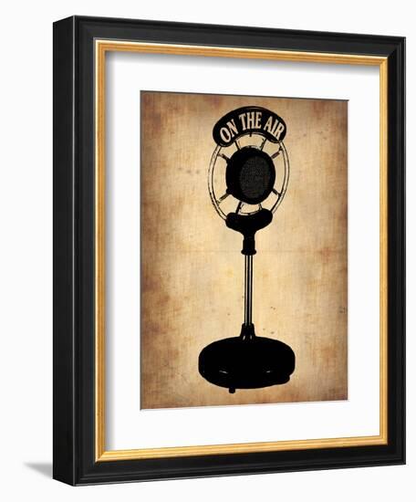 Vintage Radio Microphone-NaxArt-Framed Premium Giclee Print