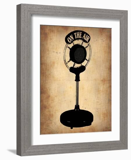 Vintage Radio Microphone-NaxArt-Framed Art Print