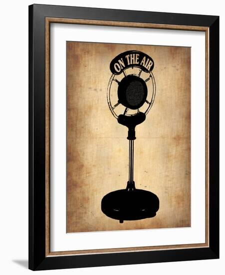 Vintage Radio Microphone-NaxArt-Framed Art Print