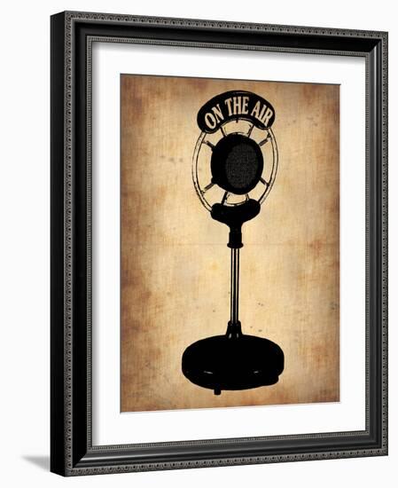 Vintage Radio Microphone-NaxArt-Framed Art Print