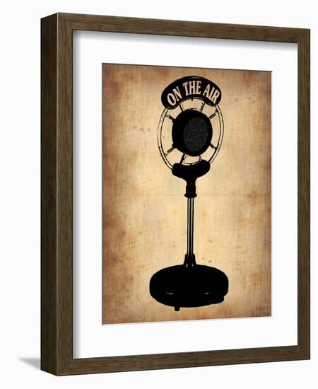 Vintage Radio Microphone-NaxArt-Framed Art Print