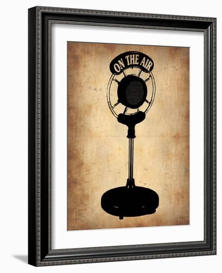 Vintage Radio Microphone-NaxArt-Framed Art Print