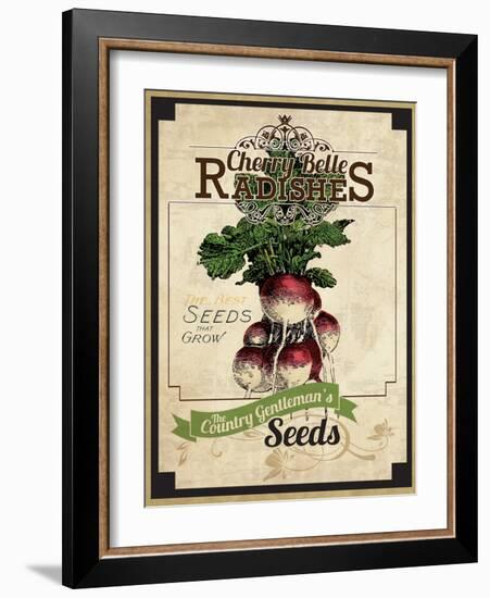 Vintage Radish Seed Packet-null-Framed Giclee Print