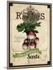 Vintage Radish Seed Packet-null-Mounted Giclee Print